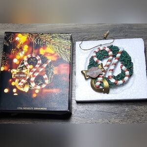 Harley Davidson 1996 Wreath Novelty Christmas Ornament